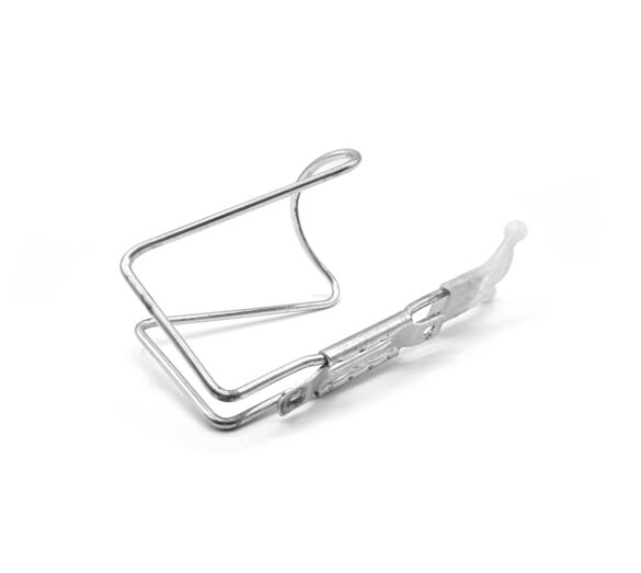 Porte bidon gourde acier chromé vélo ancien vintage