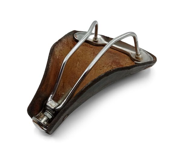 Selle de vélo en cuir Idéale Diagonale n°92 Made in France Rodée Main Rebour