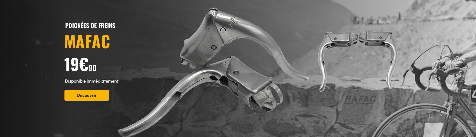 POIGNÉES DE FREINS Mafac duralumin