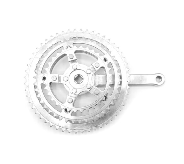 Pédalier triple NERVAR 52/42/32 dents aluminium 170mm 14x1,25 vélo de course vintage