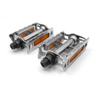 Pédales LYOTARD 136R acier chromé M14x1.25 vélo vintage ancien France old bike pedals