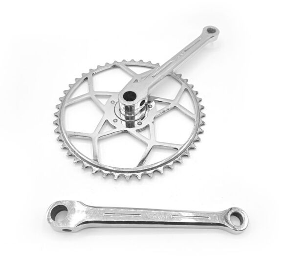 Pédalier NERVAR 46 dents 170mm vélo vintage ancien