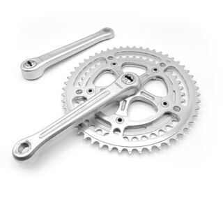 Pédalier STRONGLIGHT 104 - 52/42 crankset old bike vintage 14x125 /170mm Axe Car