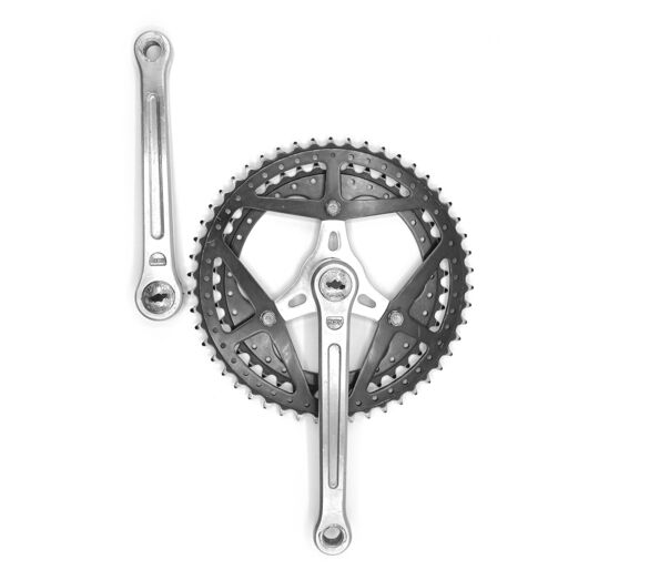 Pédalier vélo Sugino Maxy M14 50/42T Old bike cranckset