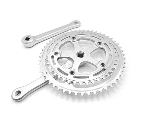 Pédalier STRONGLIGHT 104 - 52/42 crankset old bike vintage 14x125 /170mm Axe Car