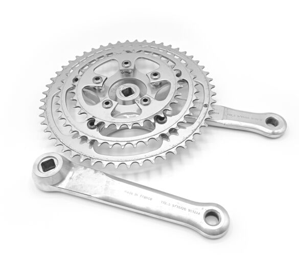 Pédalier Mavic 631 Starfish Triple Crankset 52/42/32 172.5 Made In France 1990