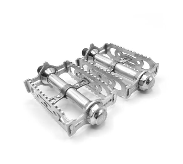 Pédales LYOTARD 460D en aluminium 14x1.25 vélo vintage course 1970s France