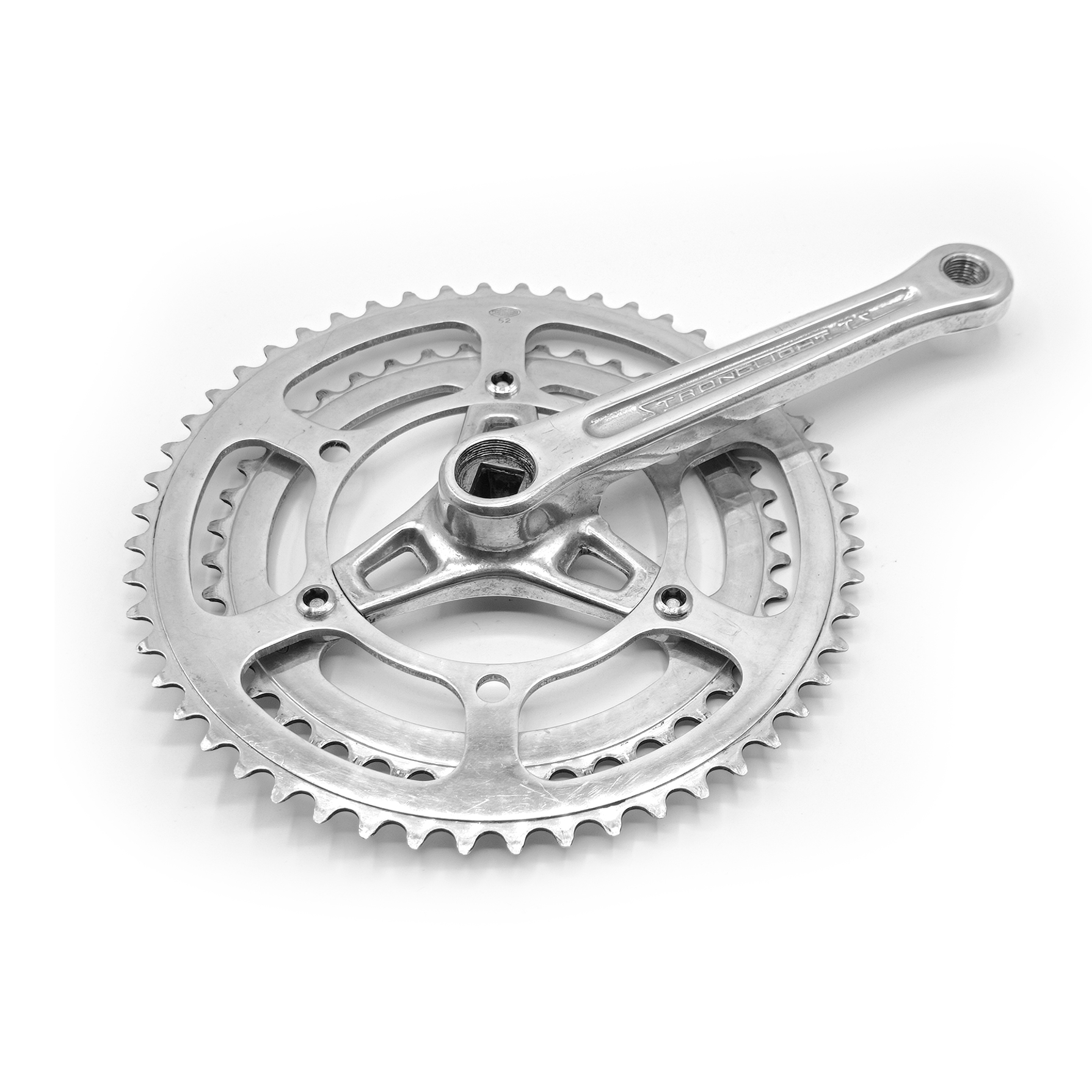 pédalier Stronglight double plateaux 52 - 42 vélo vintage